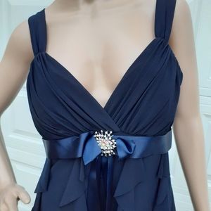 Dressbarn navy blue cocktail dress